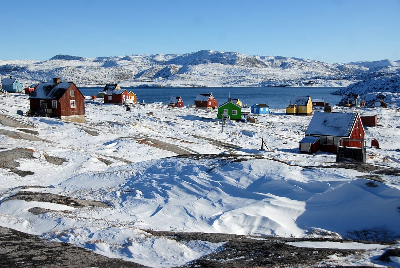 Hire in Greenland landscape
