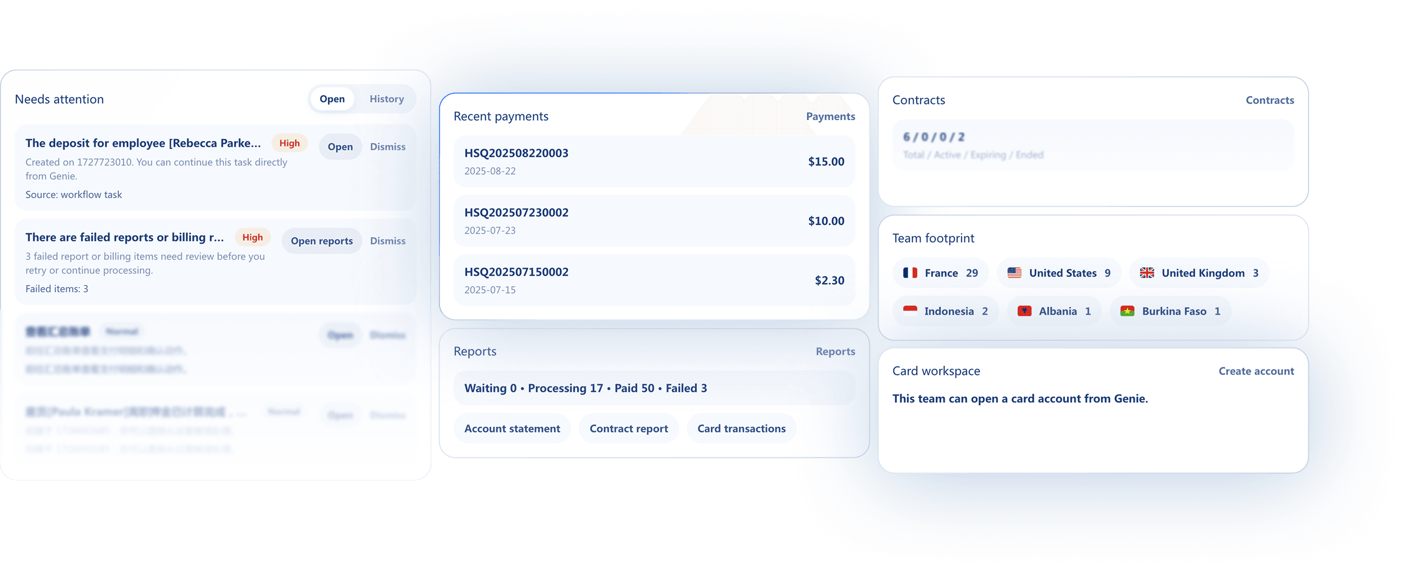 Not sure what to ask? Genie shows what matters.